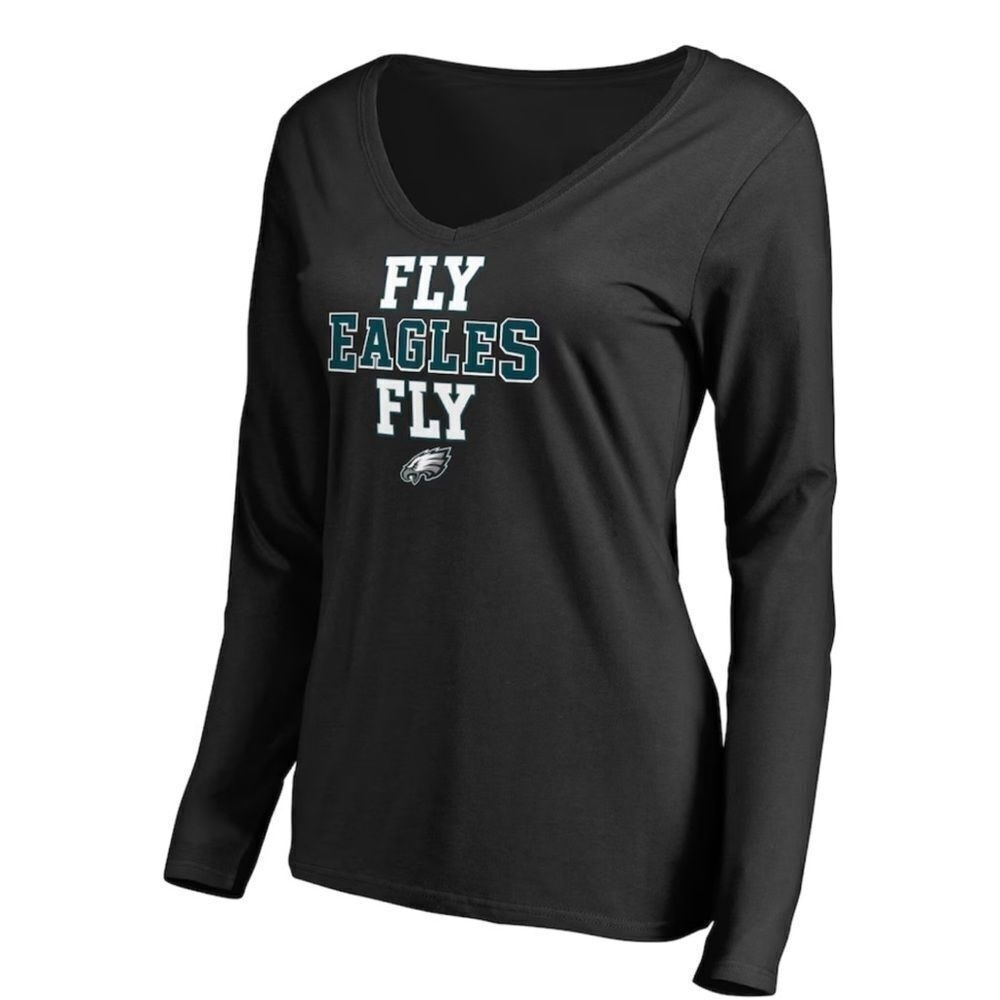 Philadelphia Eagles‎ Ladies V Neck Fanatics long sleeve t shirt XXXL NWOT